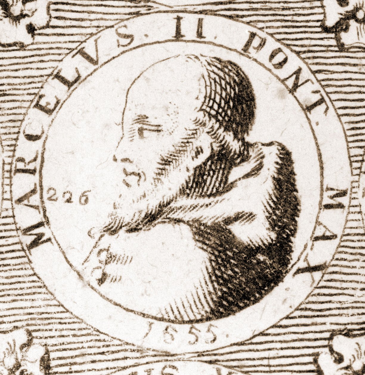 صورة لمارسيل الثاني (1501-1555). بواسطة فنان غير معروف