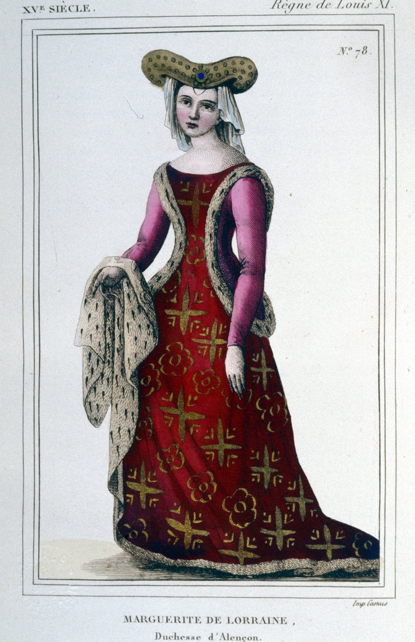 صورة لمارغريت بواسطة لورين فوديمونت ، دوقة ألنسون (1463 - 1521). بواسطة فنان غير معروف