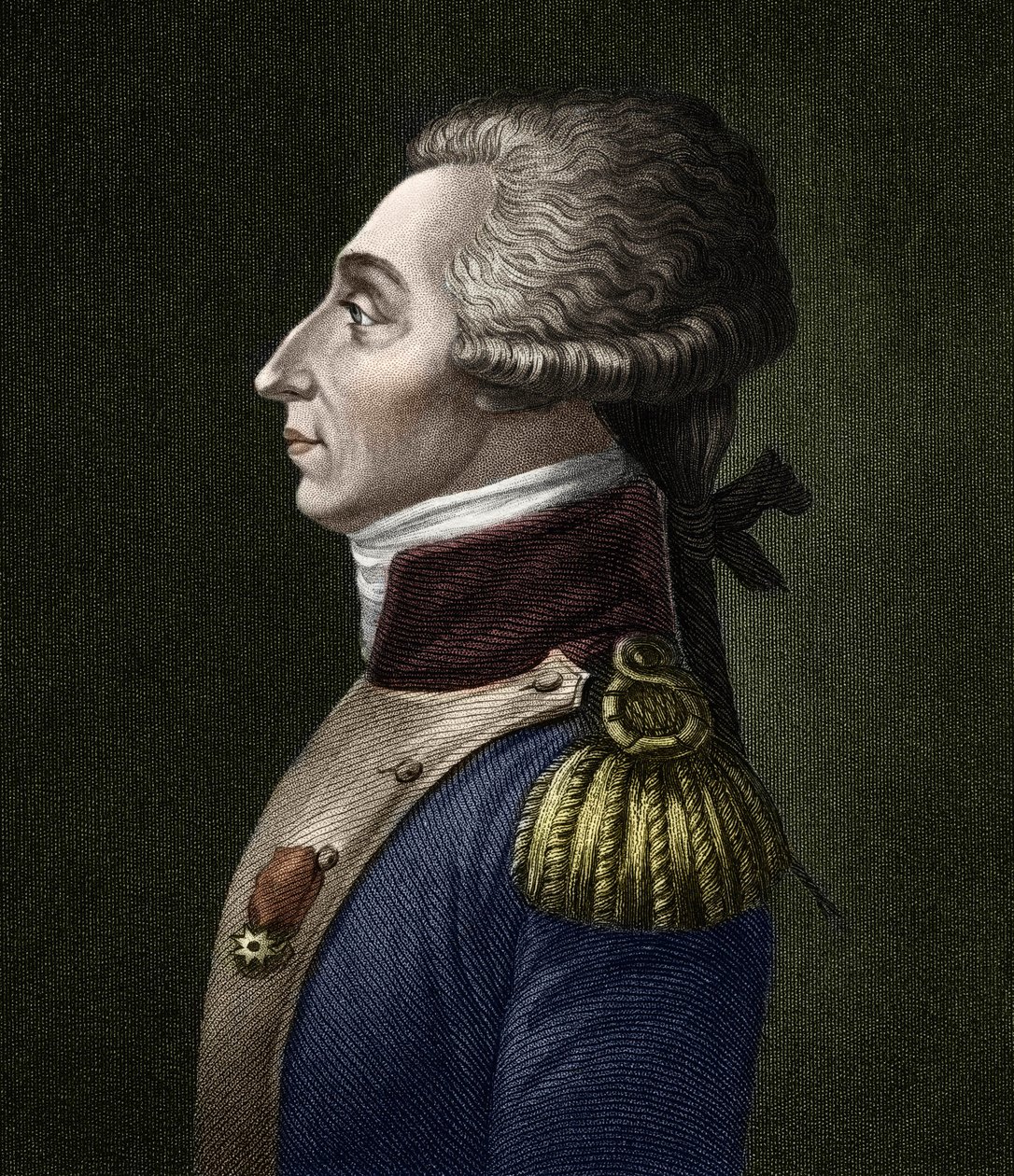 صورة لماري جوزيف جيلبرت موتير ، ماركيز دي لافاييت (1757-1834) ، الأرستقراطي والعسكري الفرنسي. بواسطة فنان غير معروف