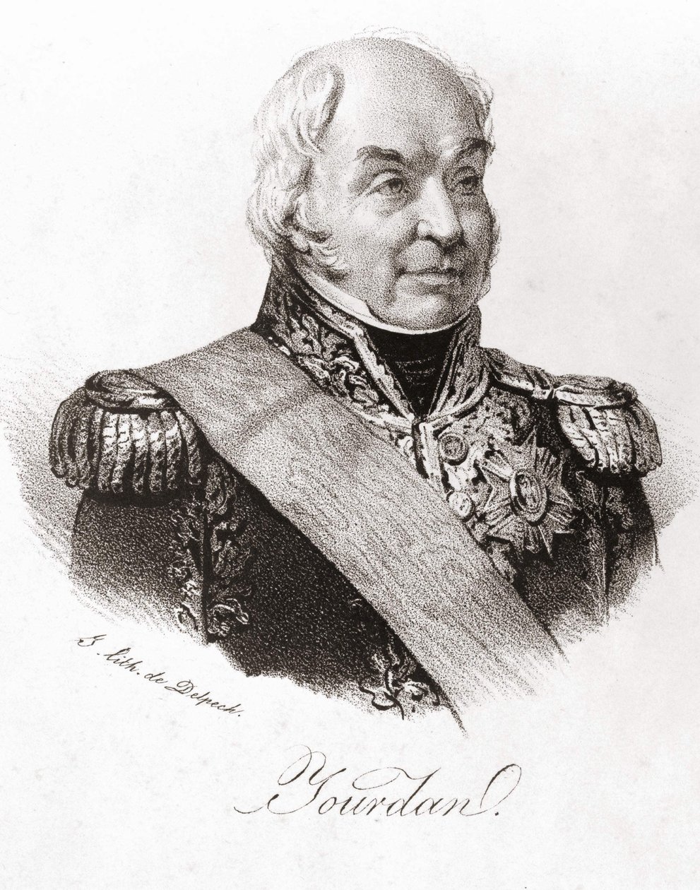 صورة للمارشال جان بابتيست جوردان (1762 - 1833). بواسطة فنان غير معروف
