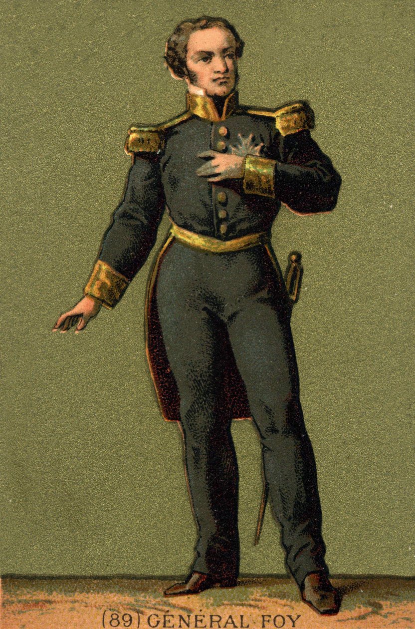صورة ماكسيميليان سيباستيان فوي. عام وسياسي فرنسي (1775 إلى 1825) بواسطة فنان غير معروف
