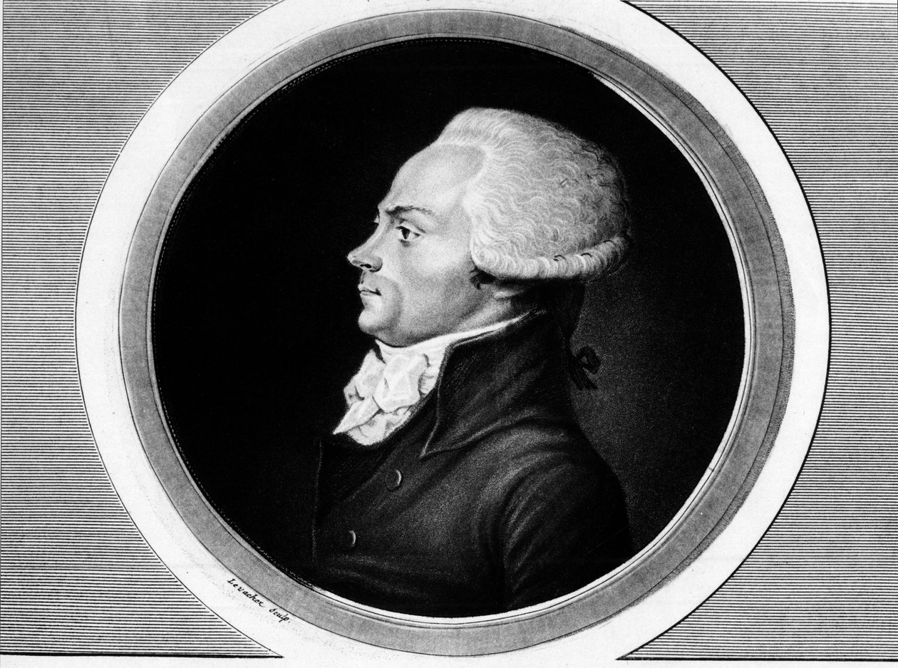 صورة لماكسيميليان بواسطة روبسبير (1758-1794) ، عضو البرلمان العام ومندوب باريس في المؤتمر الوطني. في "" مجموعة كاملة من اللوحات التاريخية للثورة الفرنسية ، في ثلاثة مجلدات ". 1804. بواسطة فنان غير معروف