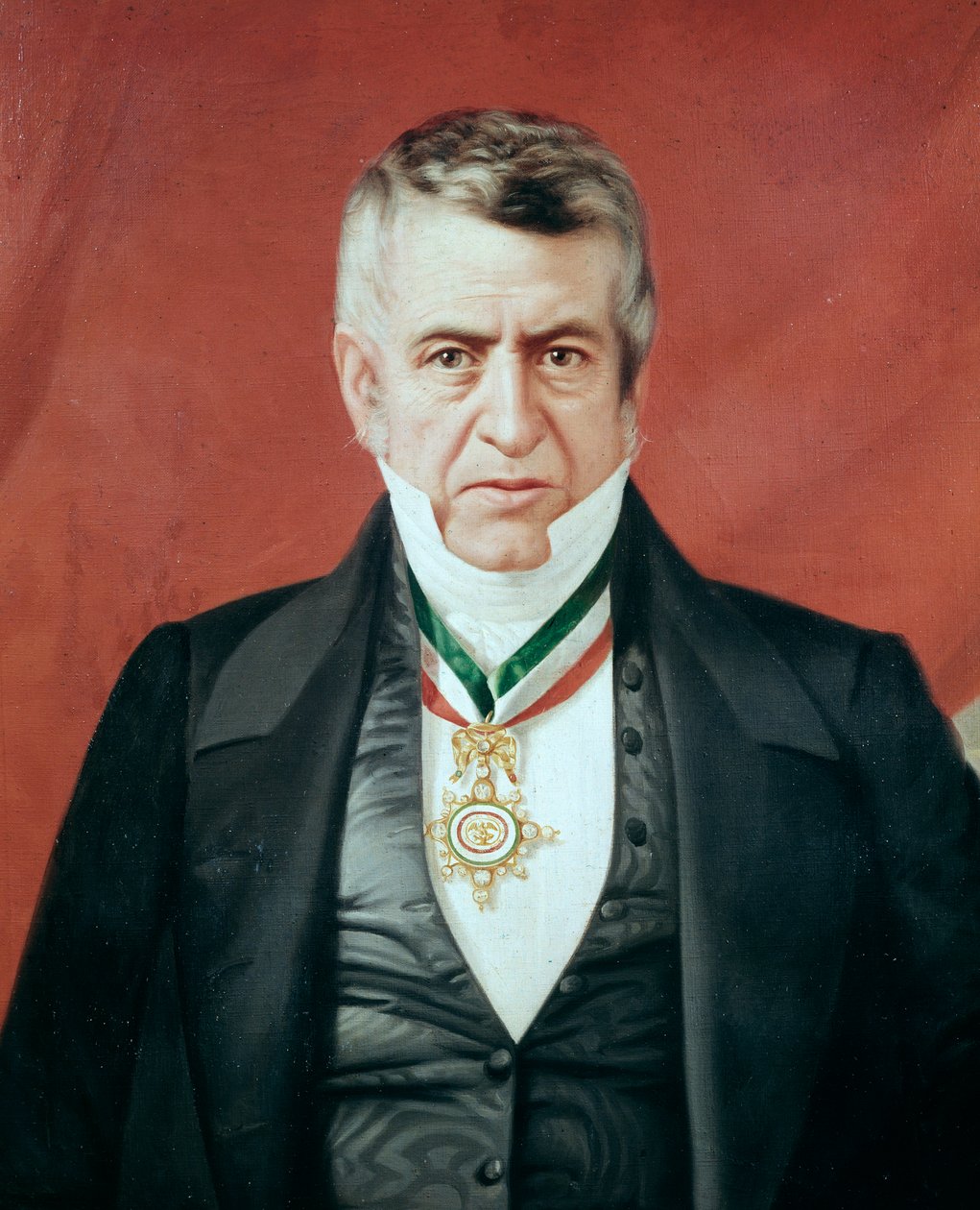 صورة للرئيس المكسيكي خوسيه مانويل دي لا بينا إي بينا (1789-1850) لوحة مجهولة الهوية ، كاليفورنيا. 1847-1848 المتحف التاريخي الوطني ، شاتو دي تشابولتيبيك المكسيك بواسطة فنان غير معروف