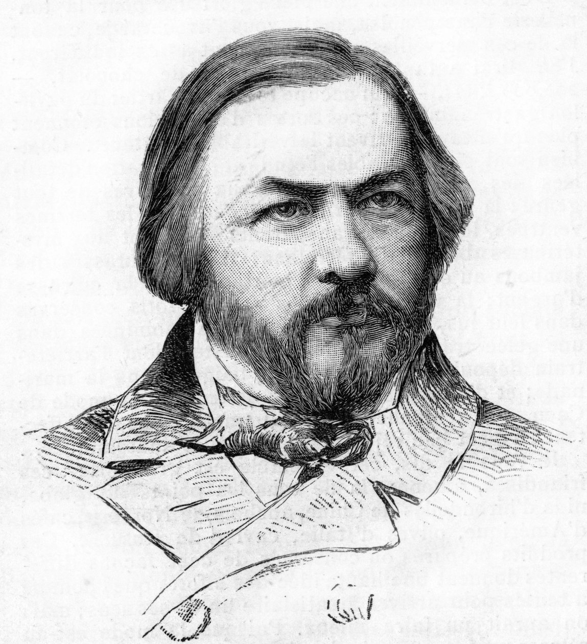 صورة ميخائيل جلينكا (1804-1857) ، الملحن الروسي. بواسطة فنان غير معروف