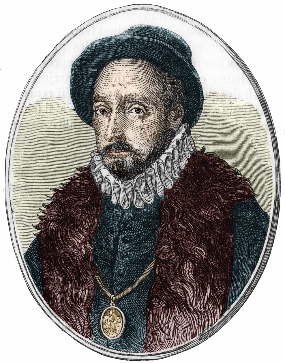 صورة ميشيل دي مونتين (1533-1592) ، كاتب فرنسي. بواسطة فنان غير معروف
