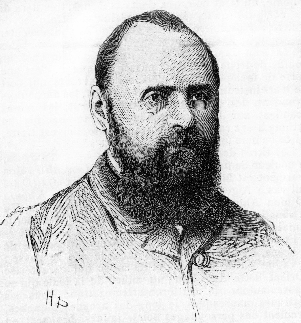 صورة لميلي (ميلي ، ميلي) أليكسييفيتش بالاكيرف (1837-1910) عازف البيانو والقائد والملحن الروسي. نقش من عام 1889. بواسطة فنان غير معروف