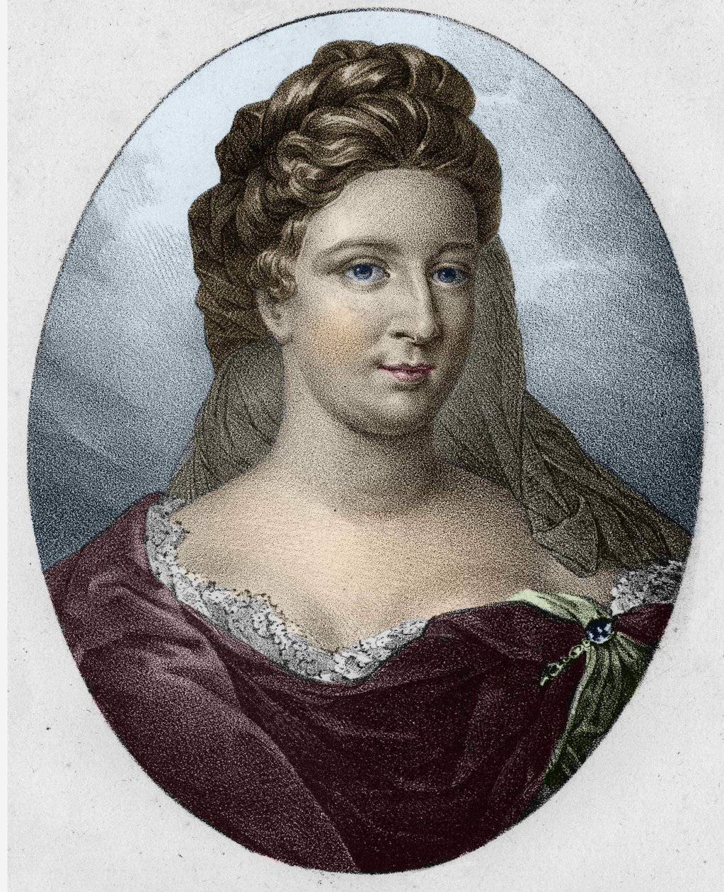 صورة للسيدة أنطوانيت ديشوليير (1634-1694) بواسطة فنان غير معروف