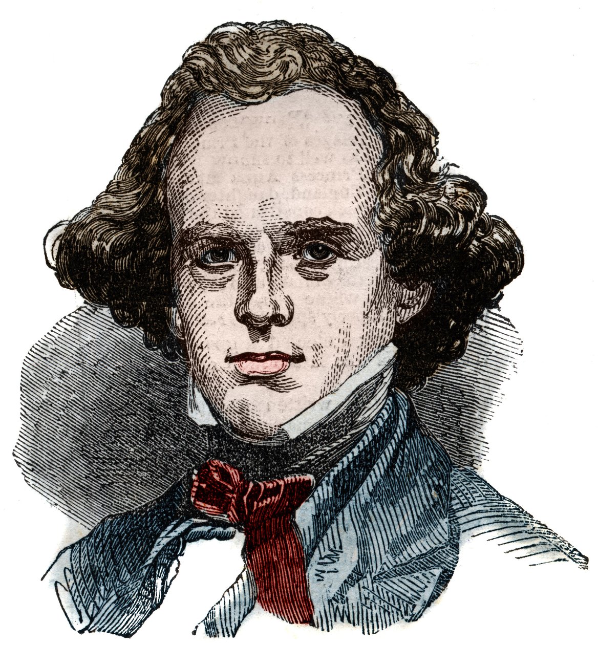 صورة ناثانيال هوثورن (1804-1864) ، كاتب أمريكي. بواسطة فنان غير معروف