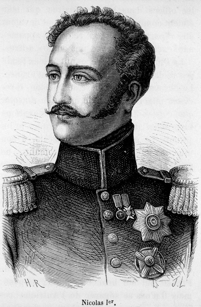 صورة لنيكولاس الأول ، إمبراطور روسيا (1796-1855) بواسطة فنان غير معروف