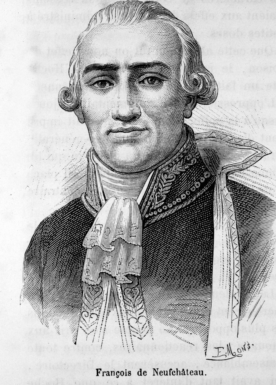 صورة لنيكولا لويس فرانسوا دي نيوفشاتو (1750-1828) ، كاتب وسياسي فرنسي. بواسطة فنان غير معروف