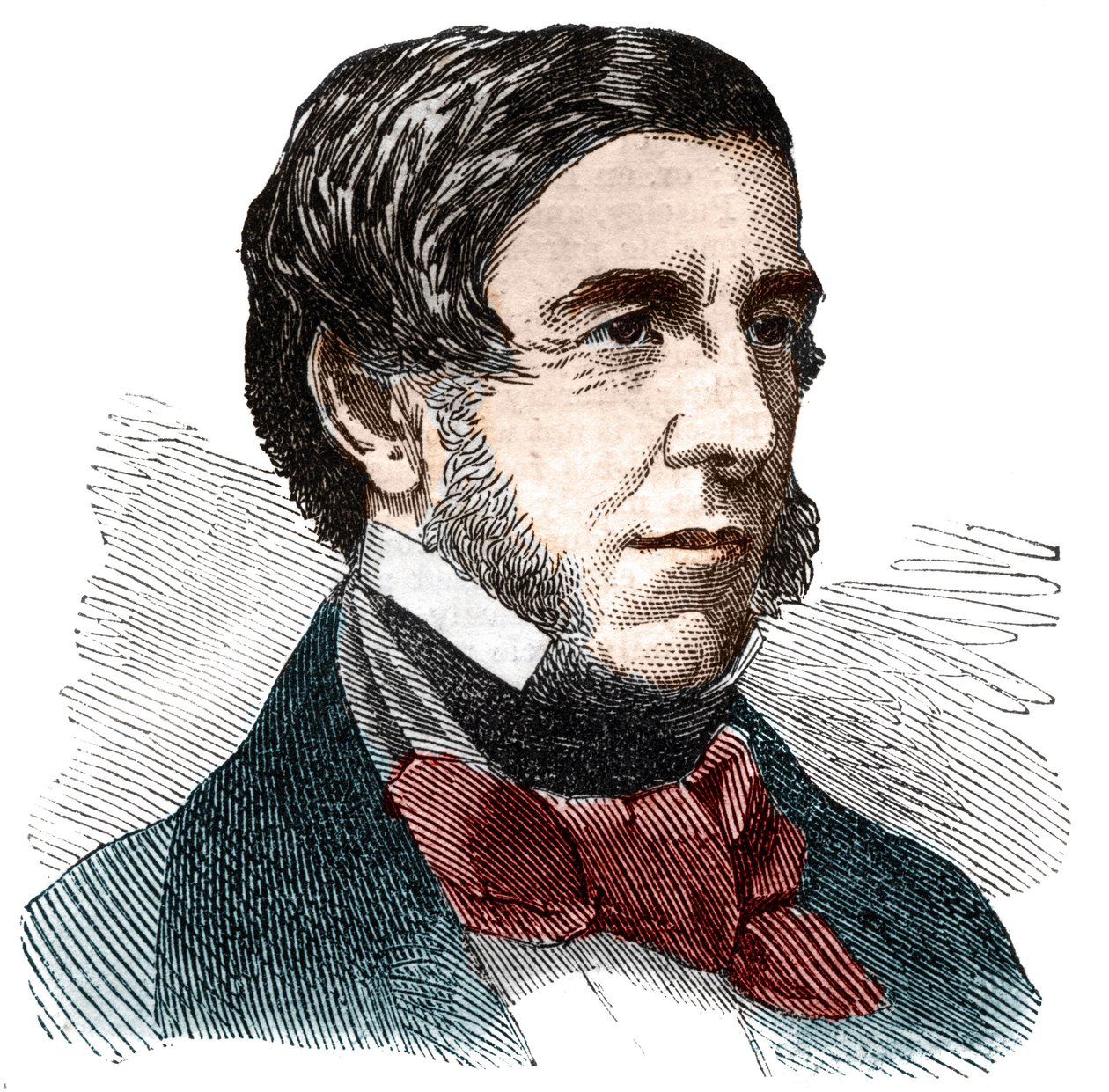 صورة لأوليفر ويندل هولمز (1809-1894) ، كاتب وطبيب وكاتب مقالات وشاعر أمريكي. بواسطة فنان غير معروف