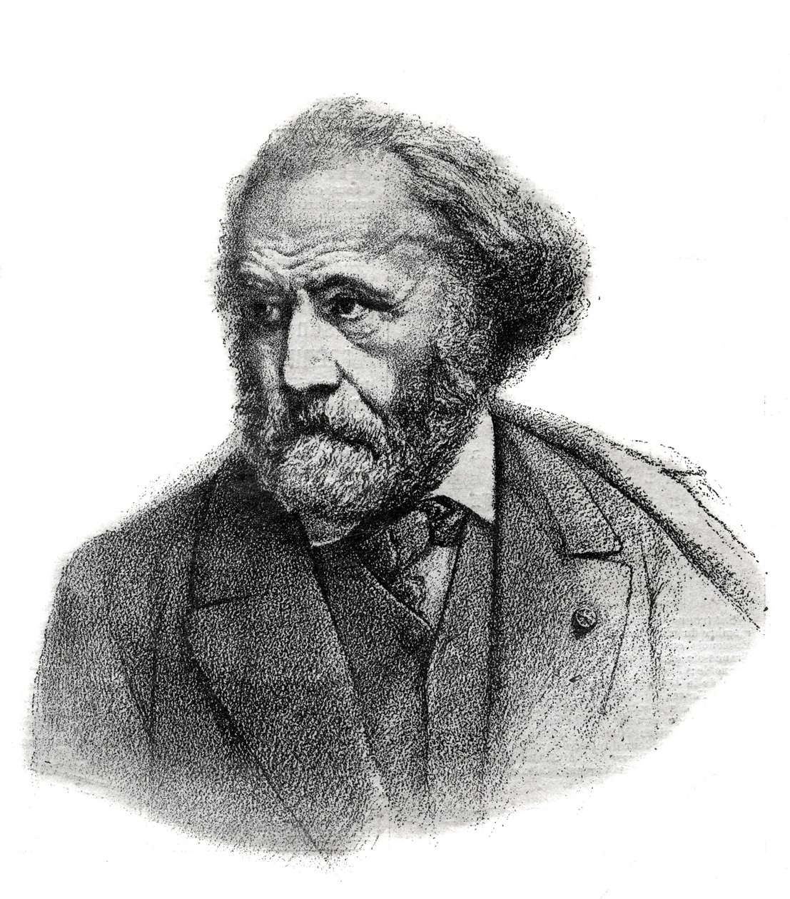 صورة بول تشينافارد (1807-1895) ، رسام فرنسي - نقش عام 1895 بواسطة فنان غير معروف