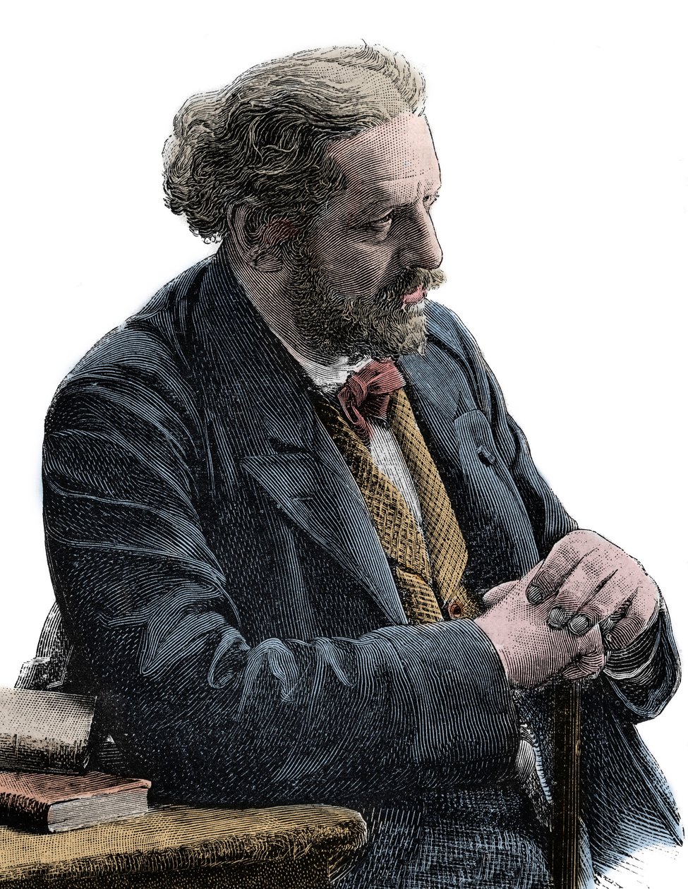 صورة شخصية لبول جول باربييه (1825-1901) الكاتب الفرنسي بواسطة فنان غير معروف