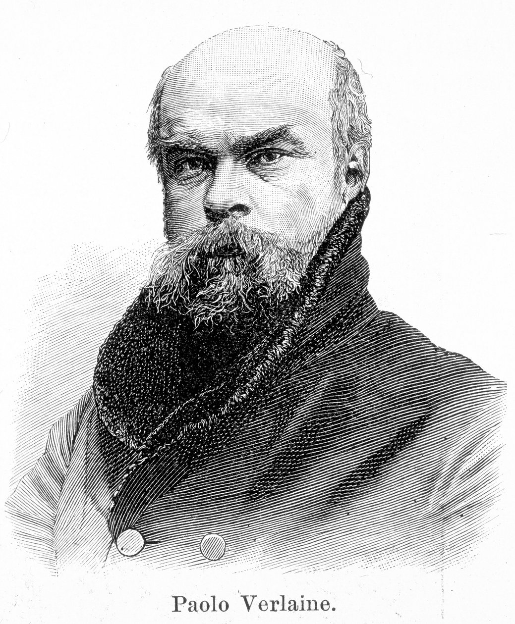 صورة بول فيرلين (1844 - 1896) بواسطة فنان غير معروف