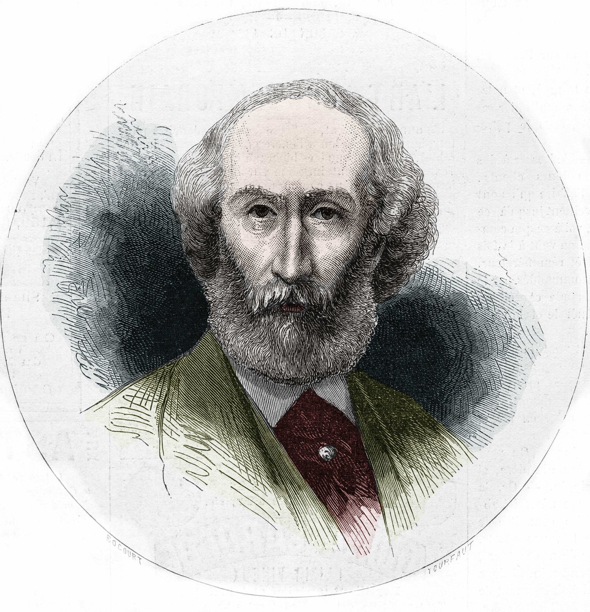 صورة شخصية لبول دي موسيه ، رجل الأدب الفرنسي (1804-1880). بواسطة فنان غير معروف