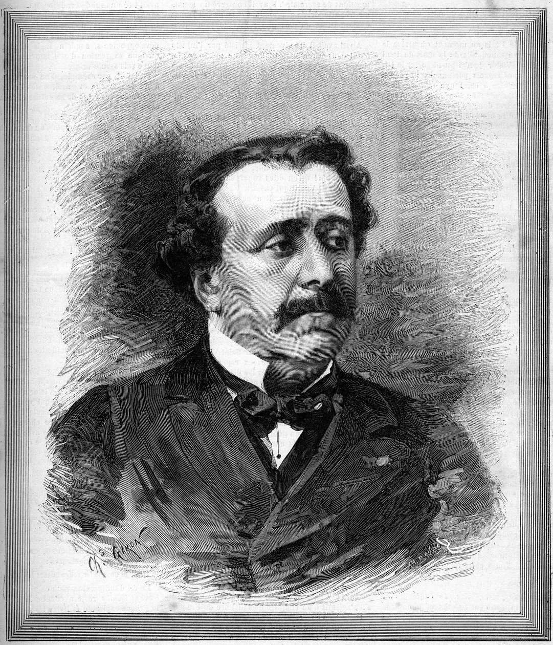 صورة لبول دي سان فيكتور (القديس فيكتور) (1825-1881) الكاتب الفرنسي. بواسطة فنان غير معروف