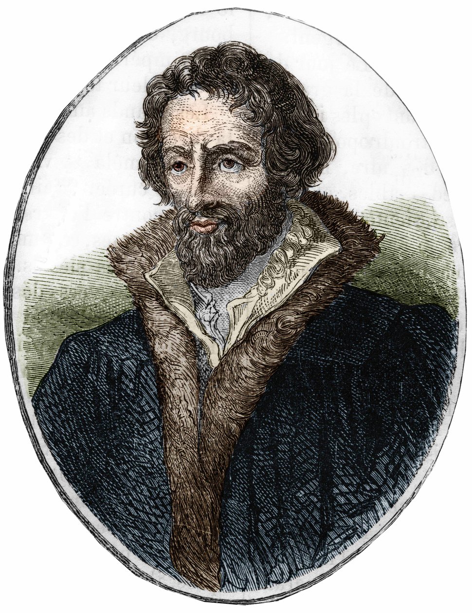 صورة لفيليب ميلانتشتون (Melanchthon) (1497 - 1560) ، مصلح ديني ألماني. نقش القرن التاسع عشر بواسطة فنان غير معروف