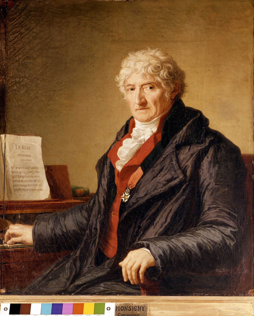 صورة بيير الكسندر مونسيني (1729-1817) ، الملحن الفرنسي. لوحة من 1812. مكتبة أوبرا باريس. بواسطة فنان غير معروف