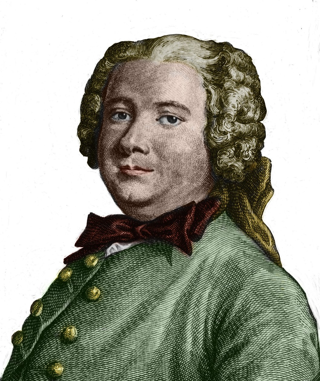 صورة لبيير كارليت دي شامبلين دي ماريفو (1688 - 1763) ، كاتب مسرحي. بواسطة فنان غير معروف