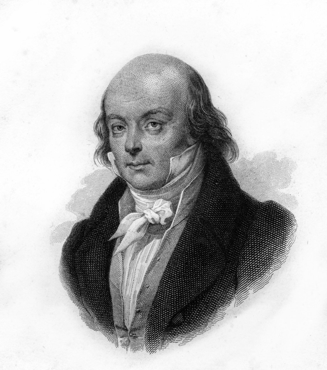 صورة لبيير جان دي بيرانجر (1780-1857) ، الشاعر وكاتب الأغاني الفرنسي - نقش القرن التاسع عشر بواسطة فنان غير معروف