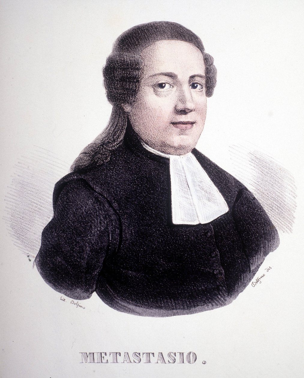 صورة بيير ميتاستاس (أو بيترو ميتاستاسيو) (1698 - 1782). بواسطة فنان غير معروف