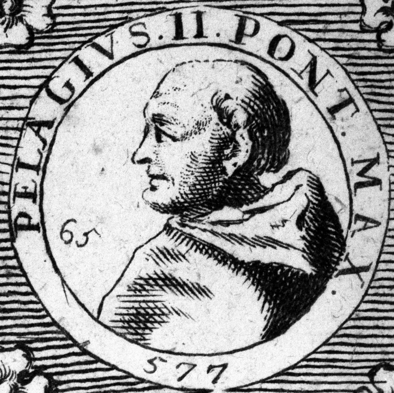 Portrait OP Pope Belage E (Belges) (1-6). بواسطة فنان غير معروف