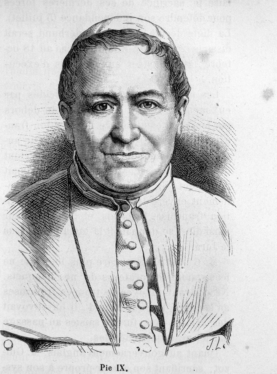 صورة للبابا بيوس التاسع (1792-1878). بواسطة فنان غير معروف