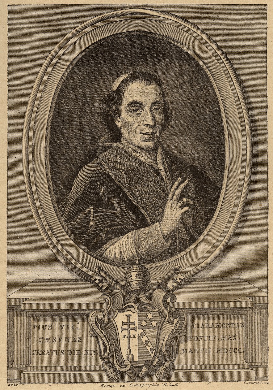 صورة شخصية للبابا بيوس السابع (1742-1823) (صورة شخصية للبابا بيوس السابع). بواسطة فنان غير معروف