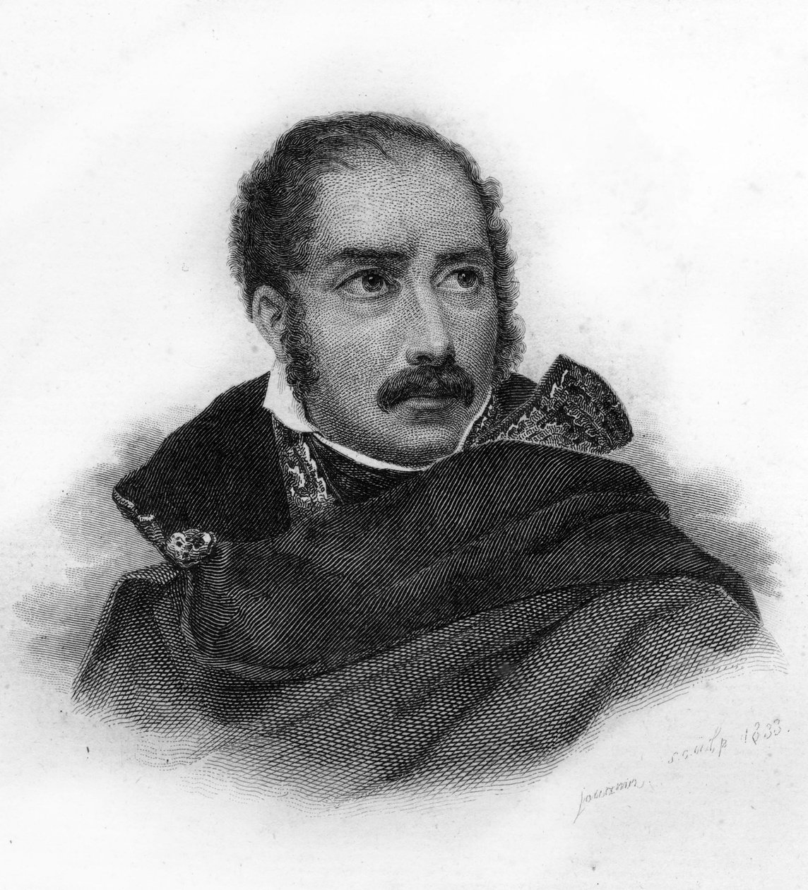 صورة للأمير يوجين روز دي بوارنيه (1781-1824 ، ابن ألكسندر دو بوهارنا وجوزفين) - نقش بواسطة فنان غير معروف