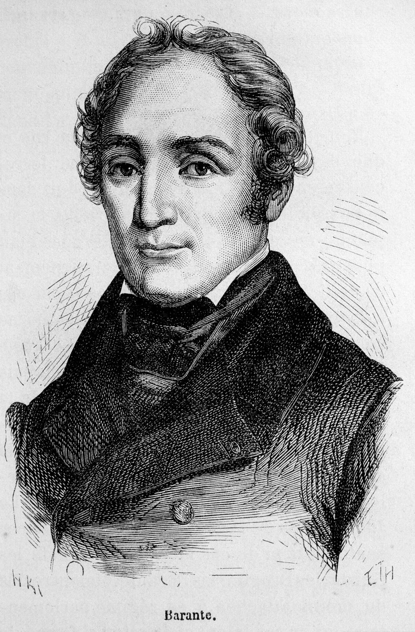 صورة لبروسبر بروجيير دي بارانتي ، مؤرخ وسياسي فرنسي (1782 - 1866). بواسطة فنان غير معروف