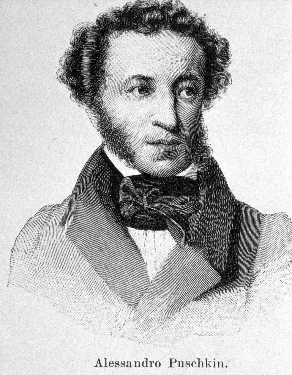 صورة بوشكين (1799-1837) بواسطة فنان غير معروف