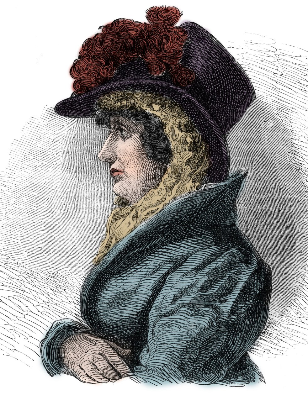 صورة للملكة كارولين من برونزويك (1768-1821) ، زوجة جورج الرابع ، ملك إنجلترا - كارولين من برونزويك ، ملكة بريطانيا العظمى وأيرلندا (1768-1821) ، زوجة جورج الرابع بواسطة فنان غير معروف
