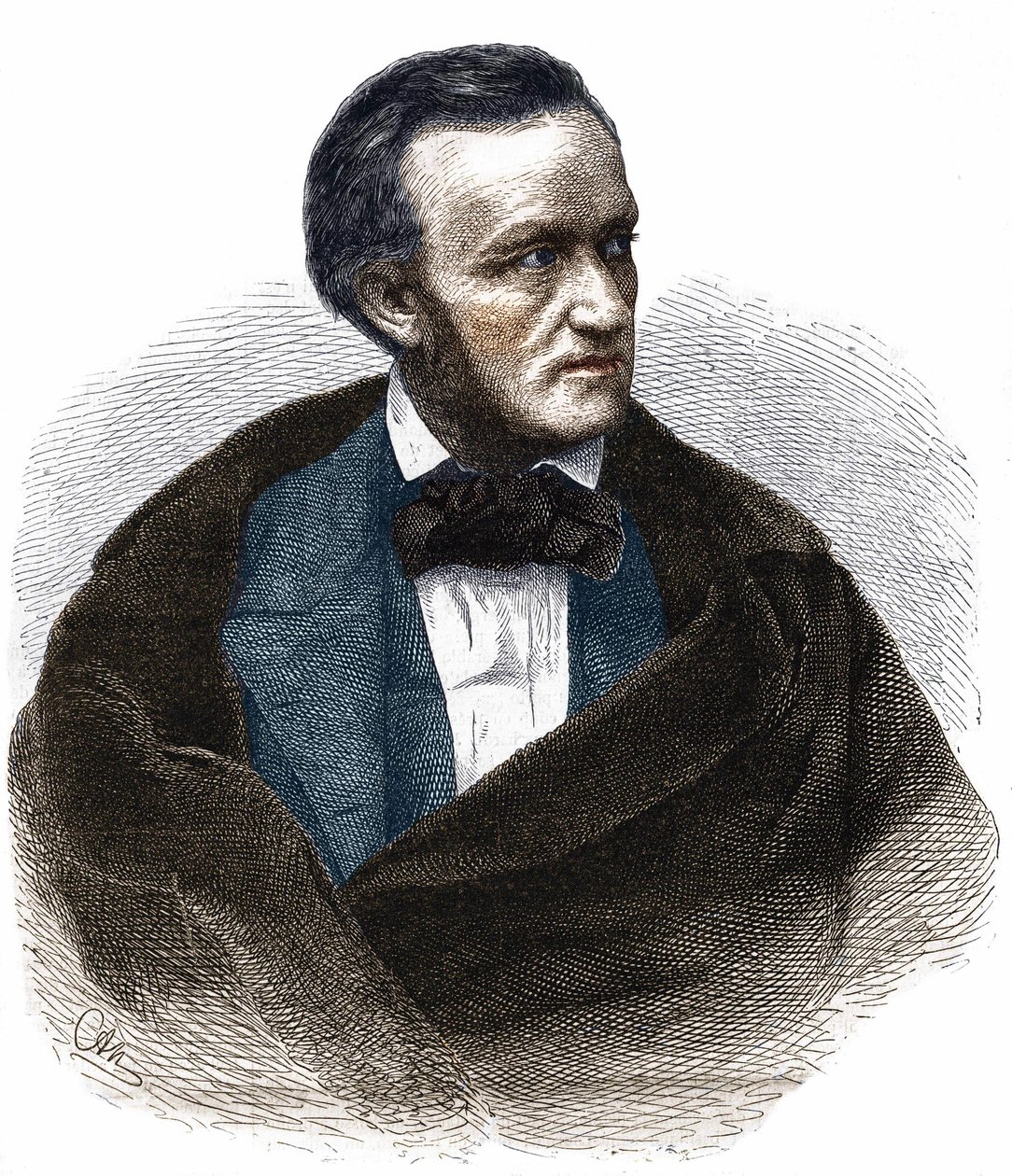 صورة لريتشارد واجنر (1813 - 1883). بواسطة فنان غير معروف