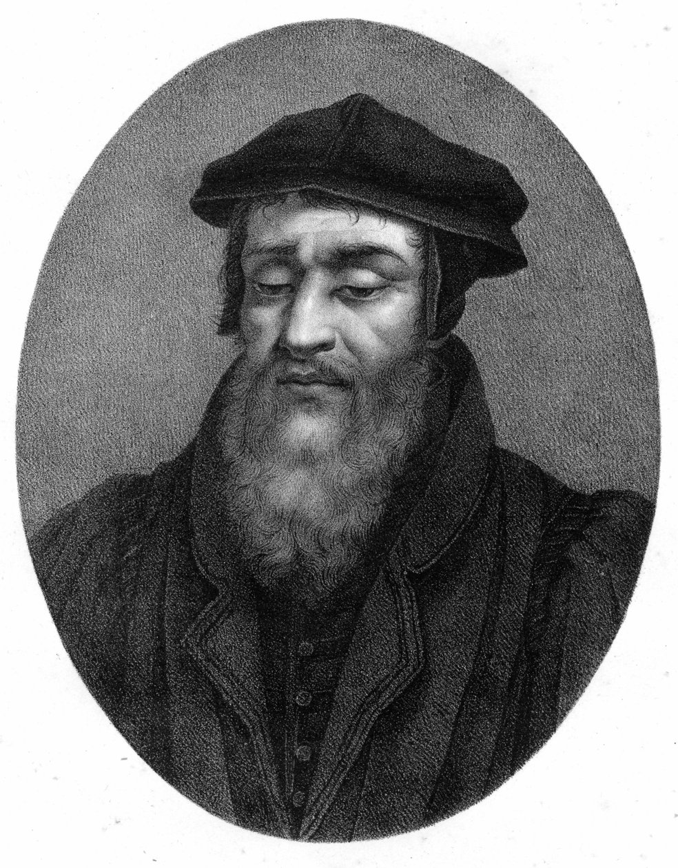 صورة لروبرت الأول إستيان (1498 - 1559) عالم إنساني وناشر وطابعة. بواسطة فنان غير معروف