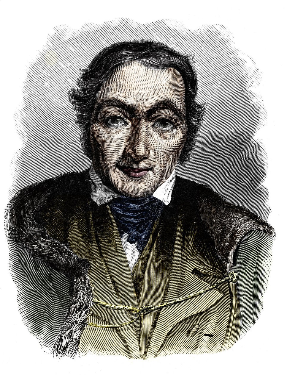 صورة لروبرت أوين (1771-1858) ، فاعل خير واشتراكي بريطاني. بواسطة فنان غير معروف