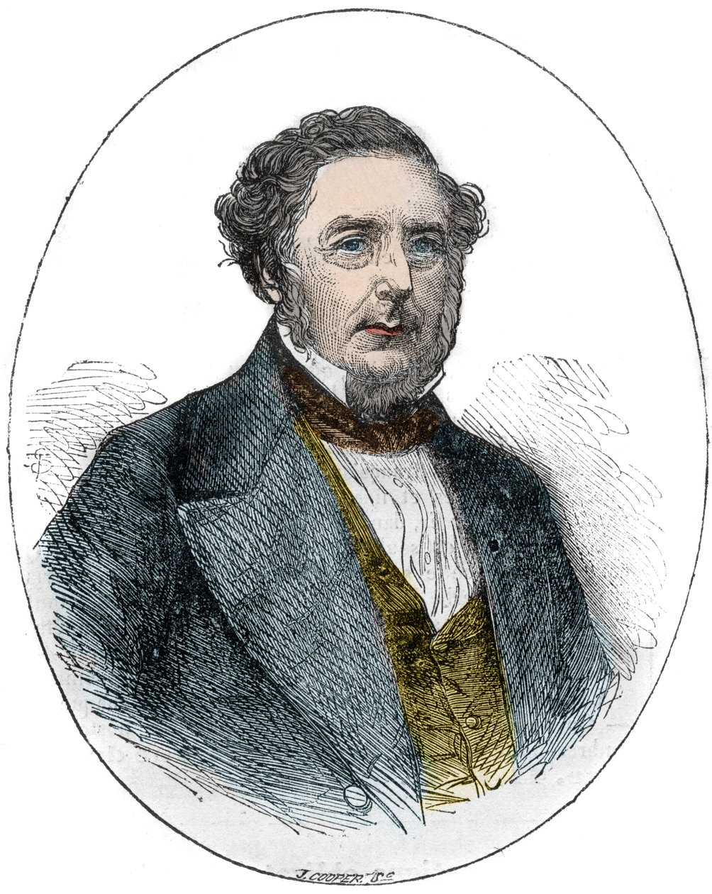 صورة روبرت ستيفنسون ، مهندس ميكانيكي ومدني إنجليزي (1803-1859) بواسطة فنان غير معروف
