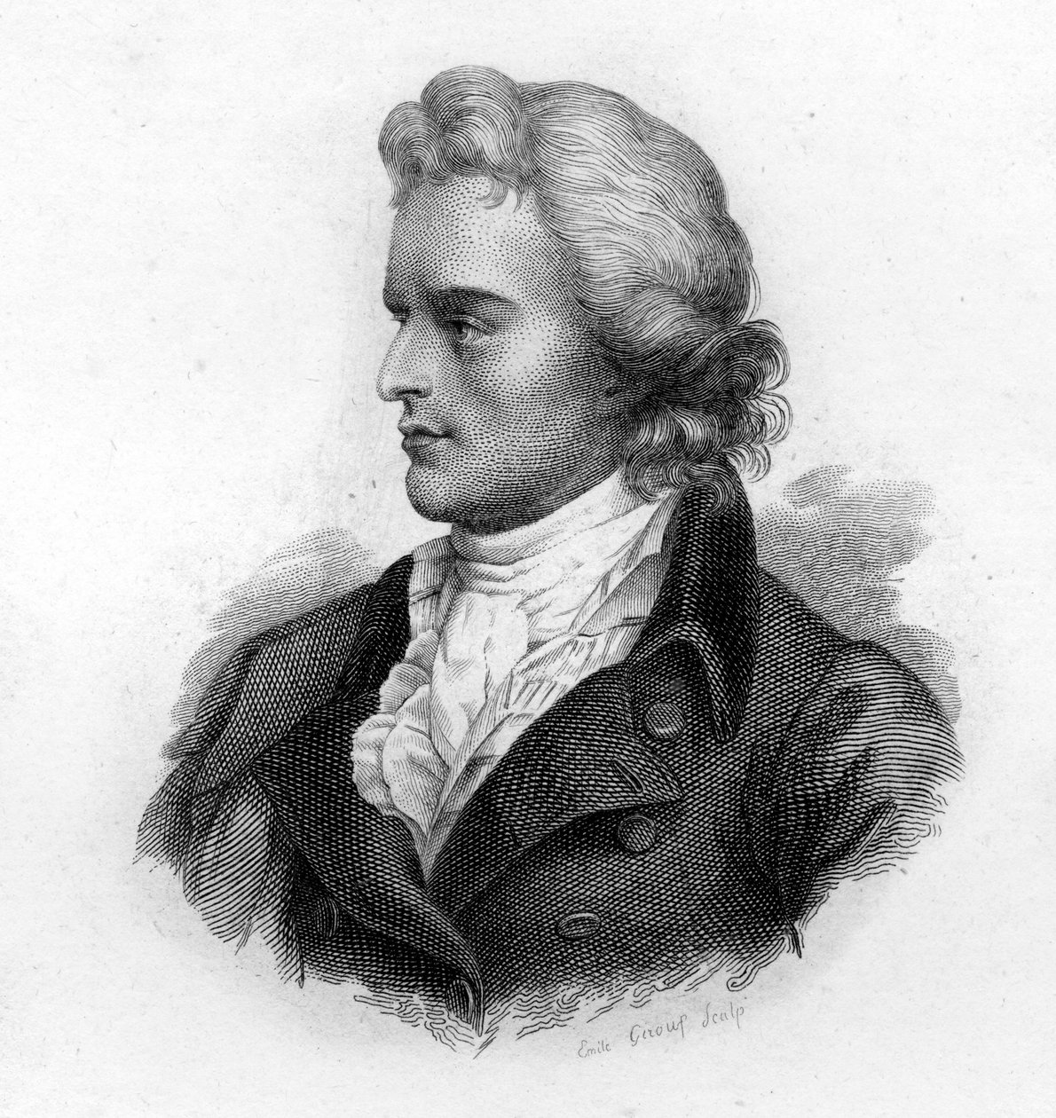 صورة لشيلر (1759-1805) ، شاعر وكاتب مسرحي ألماني بواسطة فنان غير معروف