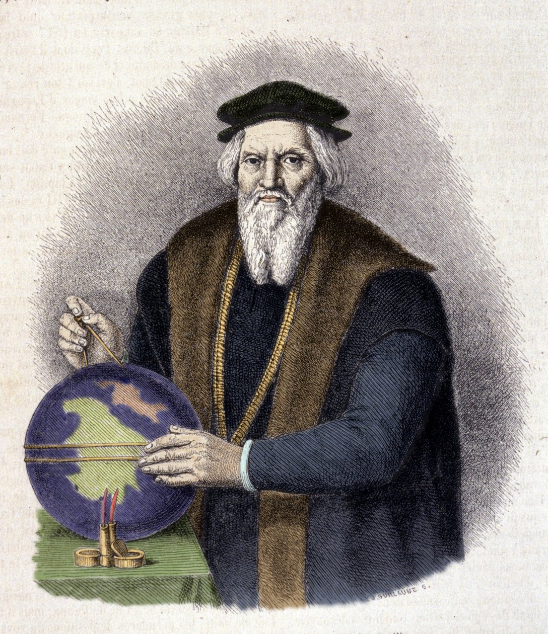 صورة لسيباستيان كابوت (1476-1557) ، ملاح إيطالي. (سيباستيانو كابوتو). بواسطة فنان غير معروف
