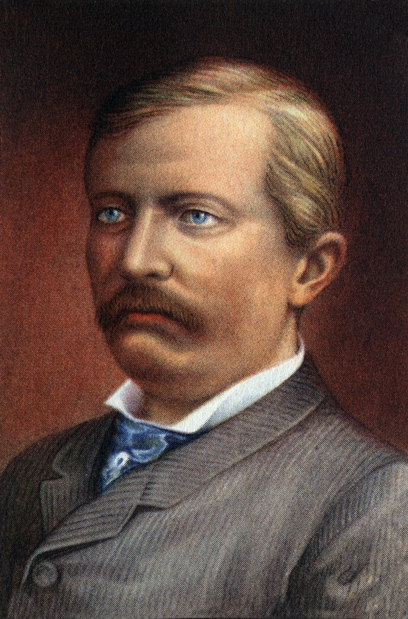 صورة شخصية للسير هنري مورتون ستانلي باسم مستعار لجون رولاندز (1841-1904)، مستكشف وصحفي بريطاني. بواسطة فنان غير معروف