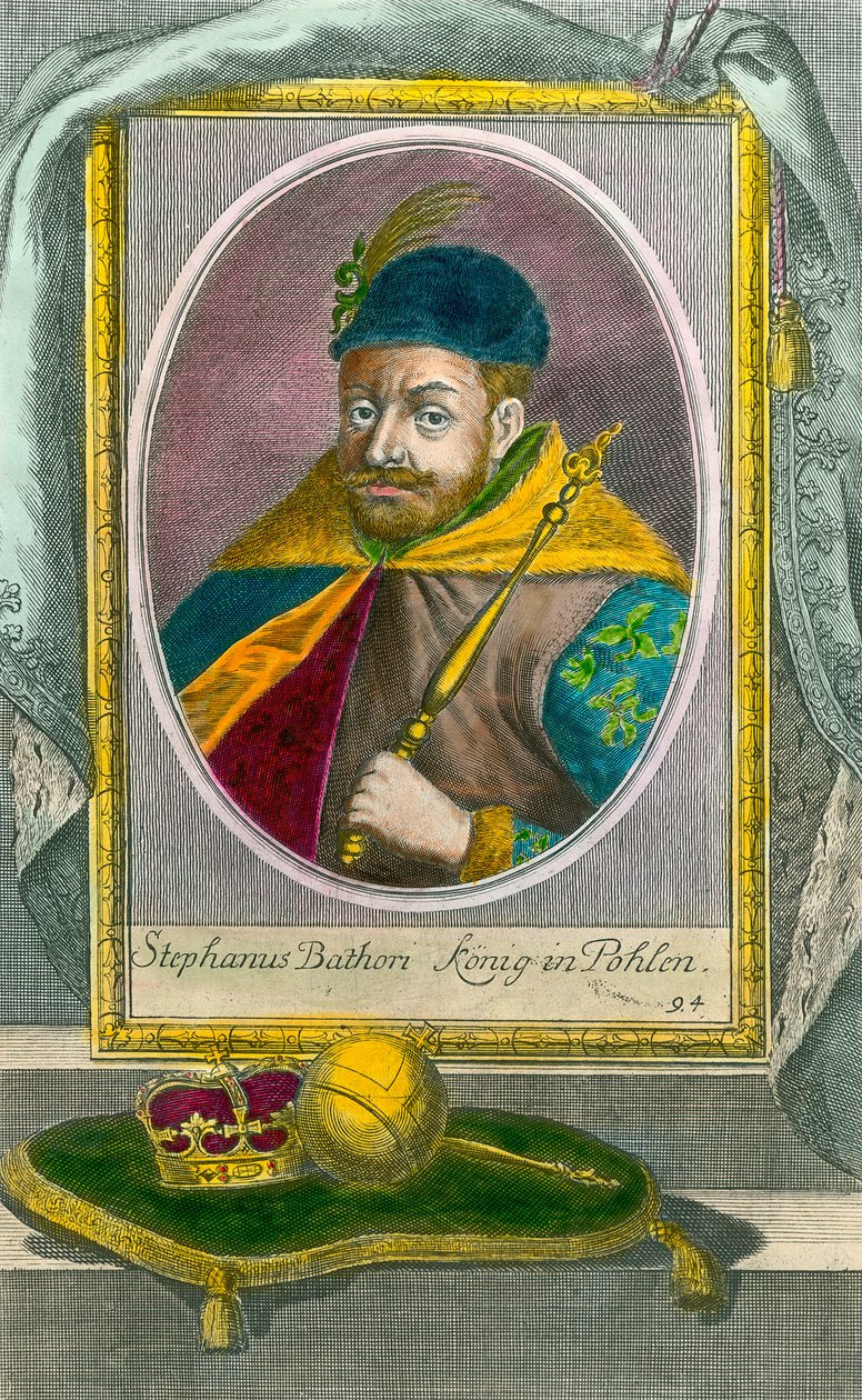 صورة لستيفن باتوري ، ملك بولندا (1533-1586). نقش القرن السادس عشر. مجموعة خاصة. بواسطة فنان غير معروف