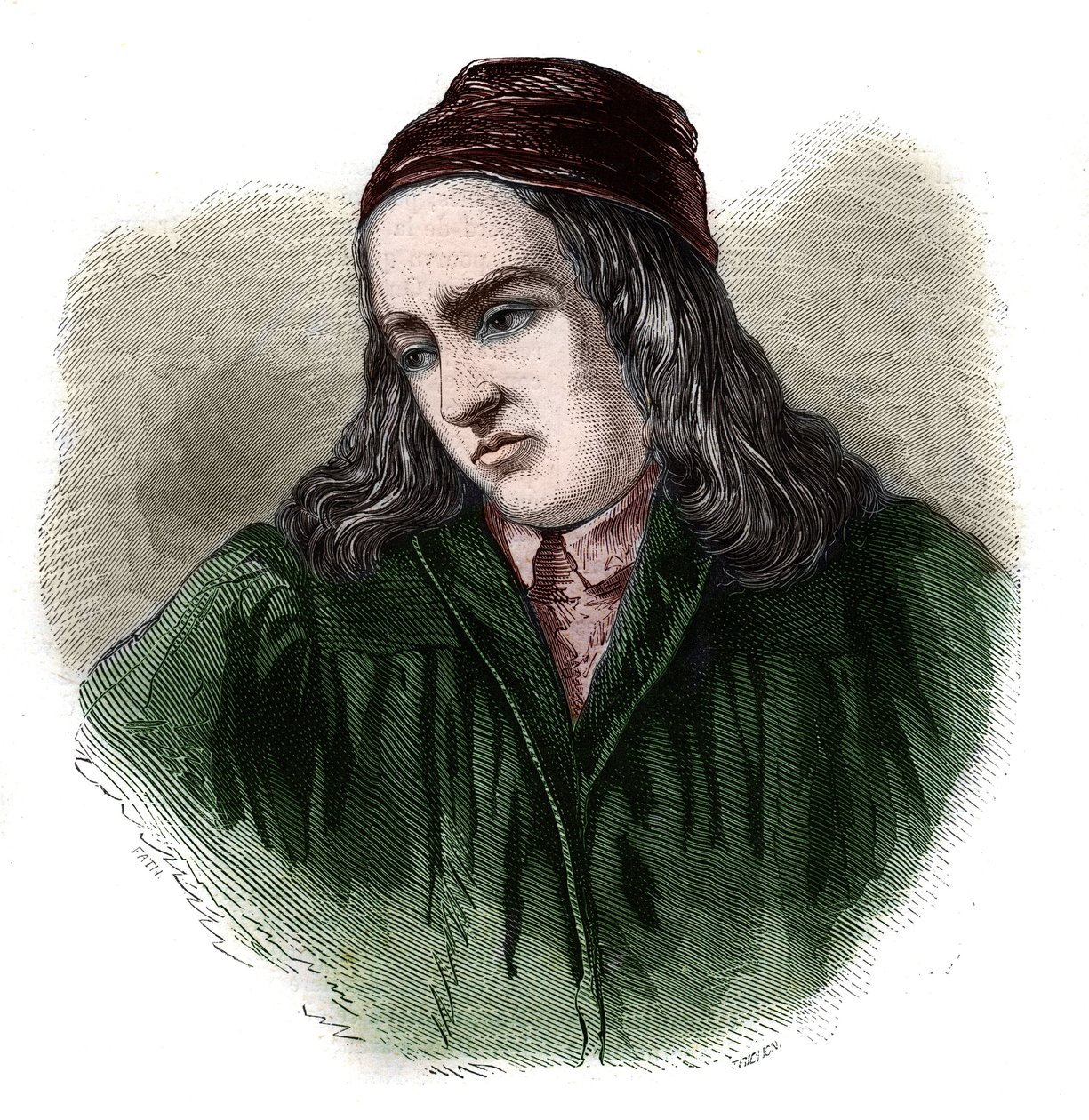 صورة لتيودوريكو (ثيودور ثيودوريك) لنيم (أو نيهايم) (1345-1418) مؤرخ ألماني. بواسطة فنان غير معروف