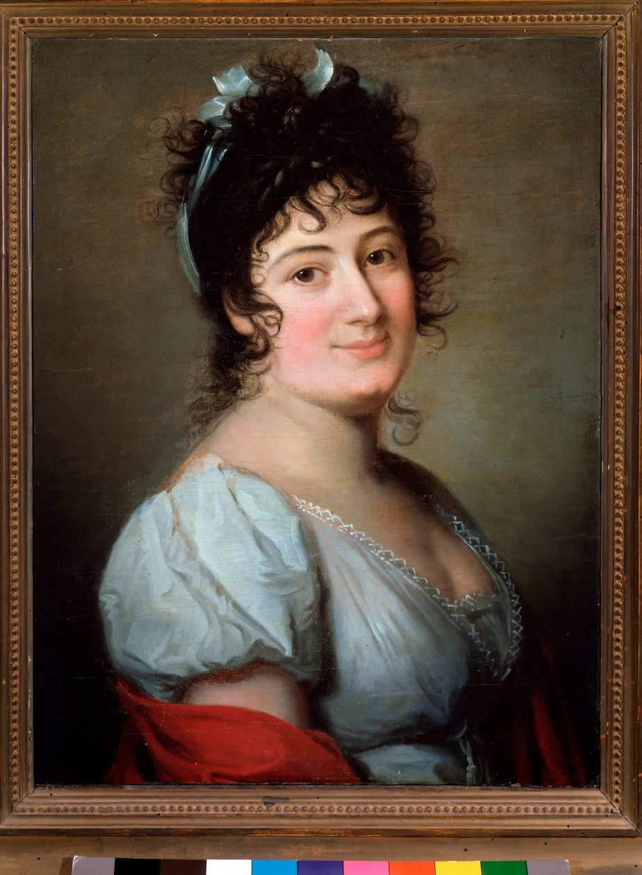 صورة للمغنية الإيطالية تيريزا بيرتينوتي راديكاتي (1776-1854) لوحة مجهولة. القرن ال 19. بولونيا ، متحف ببليوغرافي مدني بواسطة فنان غير معروف
