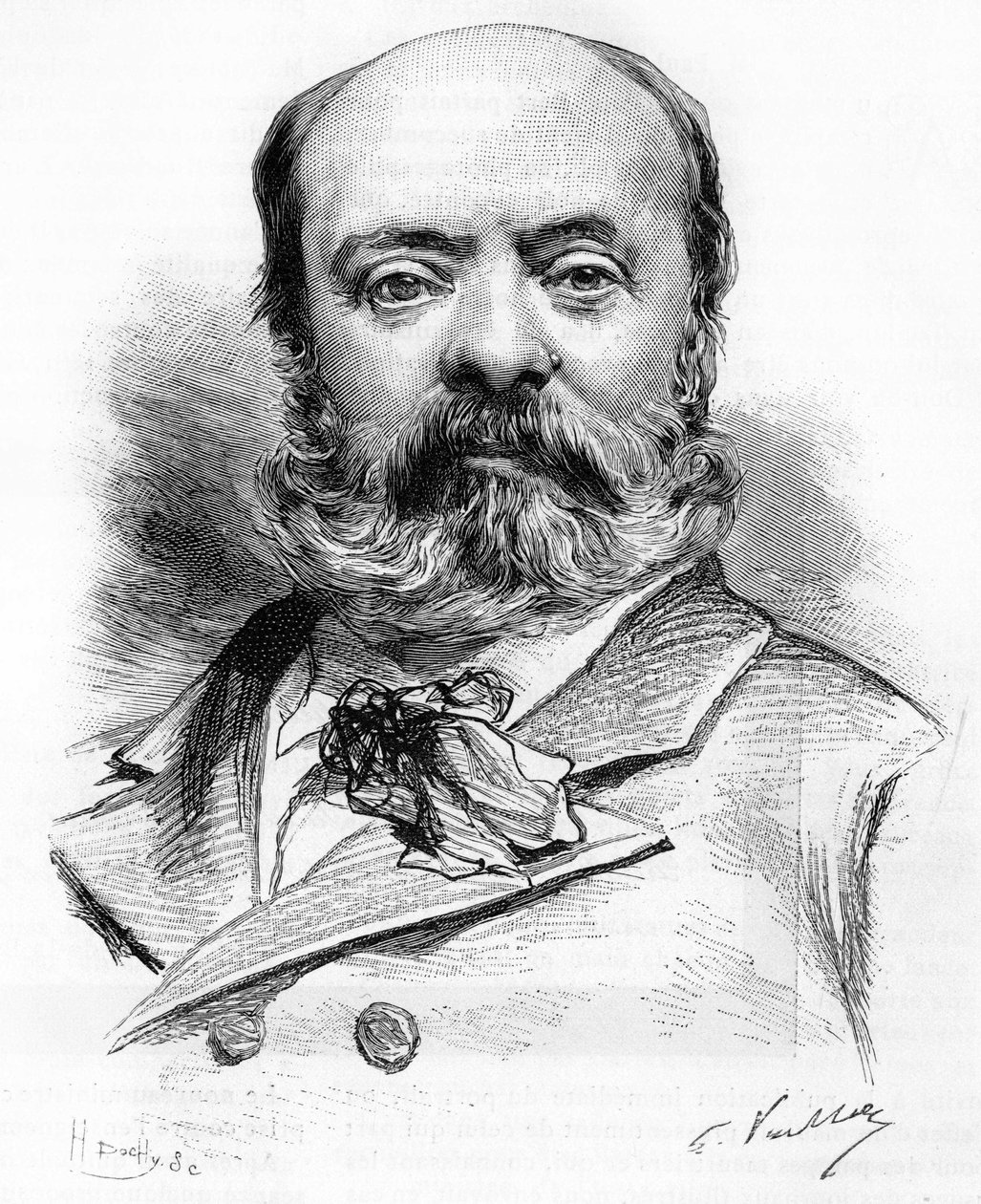 صورة لثيودور أوبانيل (1829-1886) الشاعر والكاتب المسرحي الفرنسي. بواسطة فنان غير معروف
