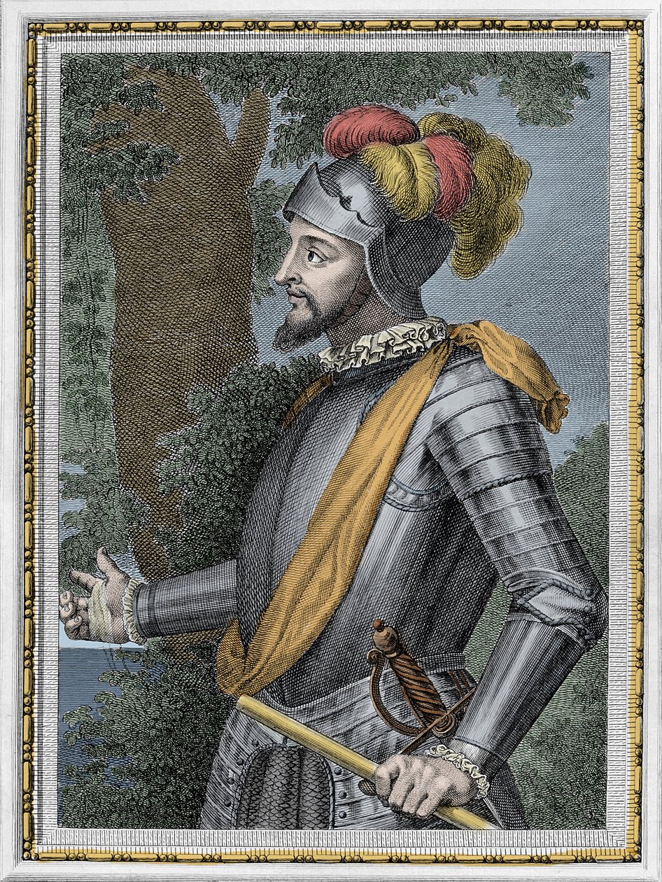 صورة لفاسكو نونيز دي بالبوا ، الفاتح الإسباني (1475-1517) - نقش القرن التاسع عشر بواسطة فنان غير معروف