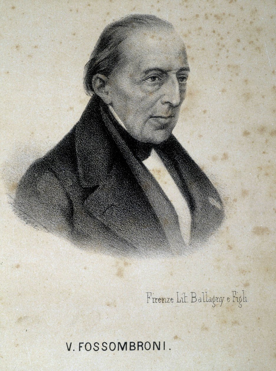 صورة فيكتوريو فوسومبروني (1754 - 1844) ، مهندس إيطالي وخبير اقتصادي وفكري. بواسطة فنان غير معروف