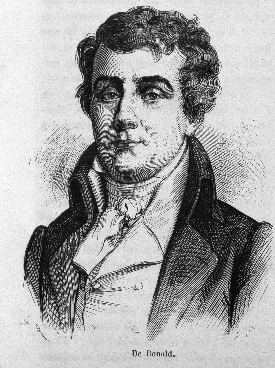 صورة للفيكونت لويس دي بونالد (1754 - 1840). بواسطة فنان غير معروف
