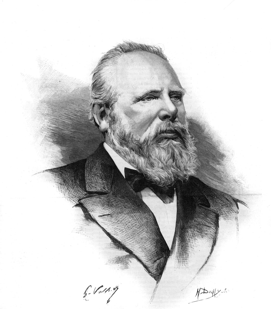 صورة ويليام الثالث (1817-1890) ملك هولندا (هولندا). نقش في "" Le monde اللامع "" بواسطة فنان غير معروف