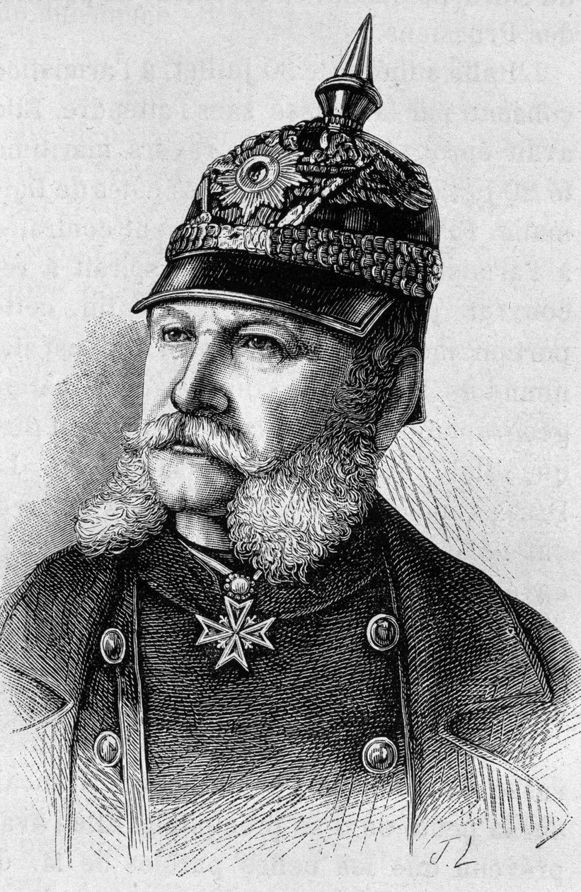 صورة وليام الأول (1797 - 1888). نقش نهاية القرن التاسع عشر في "هيستوار دو فرانس" له. مارتن. بواسطة فنان غير معروف