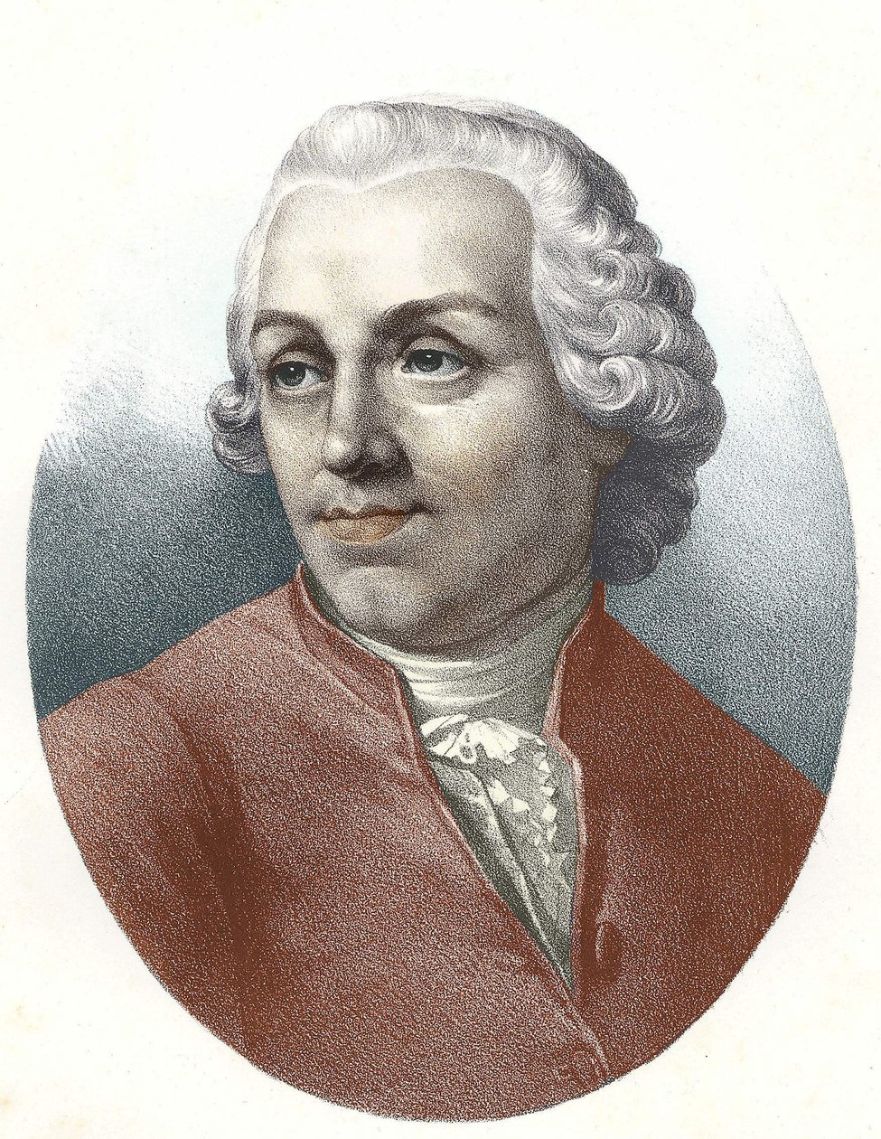 صورة للفيلسوف الفرنسي آبي إتيان بونو دي كونديلاك (1715 - 1780). بواسطة فنان غير معروف