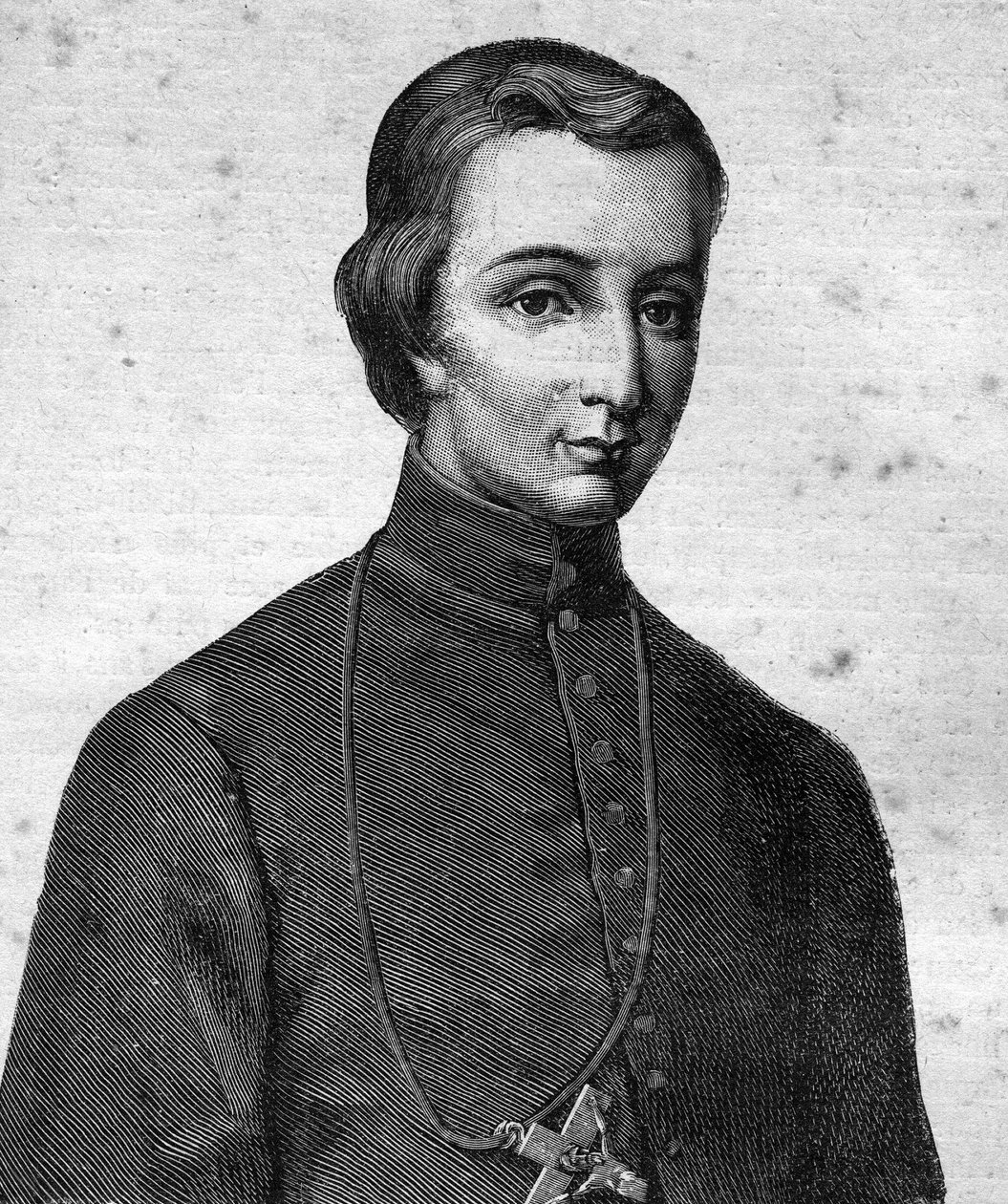 صورة للطوباوي بيير لويس ماري شانيل ، ماريست ، أول شهيد أوقيانوسيا (1803 - 1841) - في "" المعاصرون "، أواخر القرن التاسع عشر. بواسطة فنان غير معروف